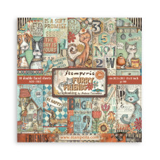 Stamperia - Furry Friends - 8"x8" Double Sided Pad